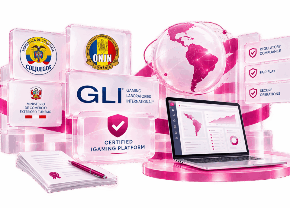 GLI certified iGaming platform certification badge