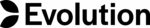 Evolution logo with a black abstract butterfly-like symbol followed by the word “Evolution.”