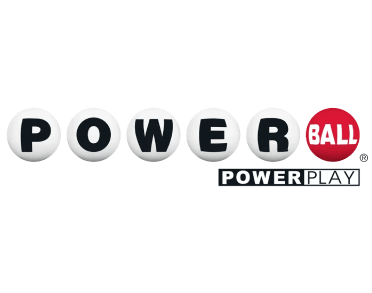 Powerball logo with black and white lettered lottery balls spelling “POWERBALL.”